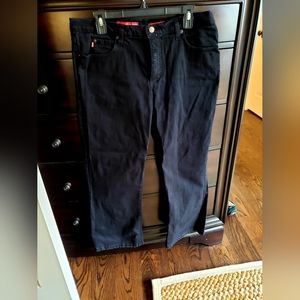 Nydj, size 16, black, stretch cotton jeans